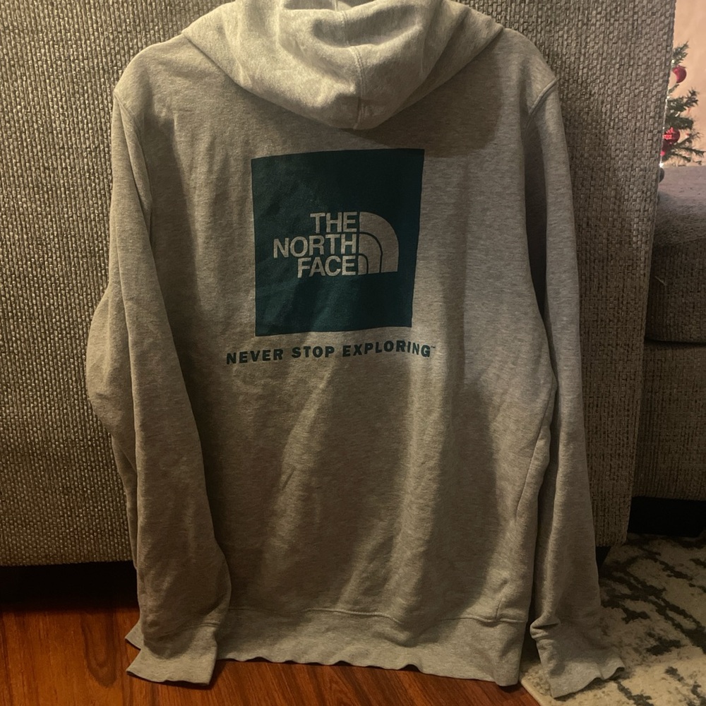 The North Face Light Gray Men's Hoodie - Picture 2 of 3